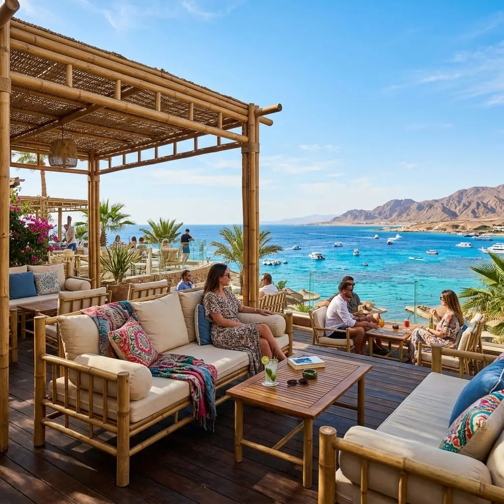 Things to do in Sharm El Sheikh — beachfront terrace overlooking the Red Sea