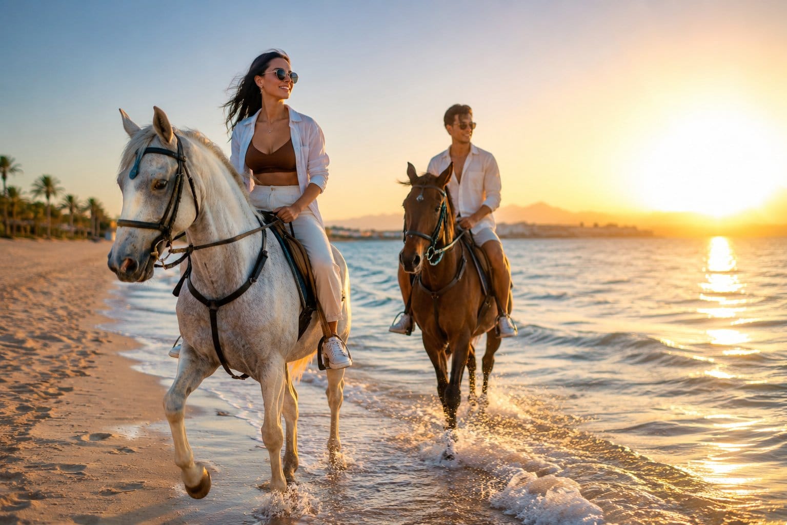 Red Sea: Horse Riding Beach and Desert Tour With Transfer - Hurghada Red Sea (Photo 1)