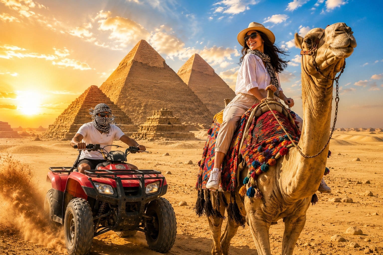 Cairo: Pyramids, Sphinx, and Camel Ride, with ATV Option - Cairo Pyramids Sphinx